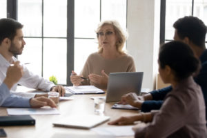 Coaches in a meeting
